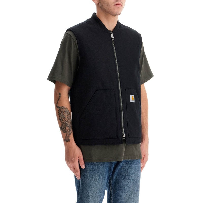 classic padded cotton vest