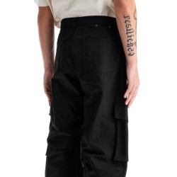 twill cargo pants in italian