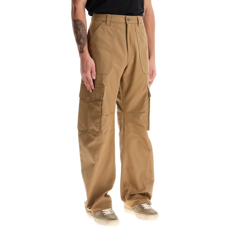 twill cargo pants in italian