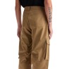 twill cargo pants in italian