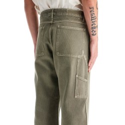 distressed effect pants