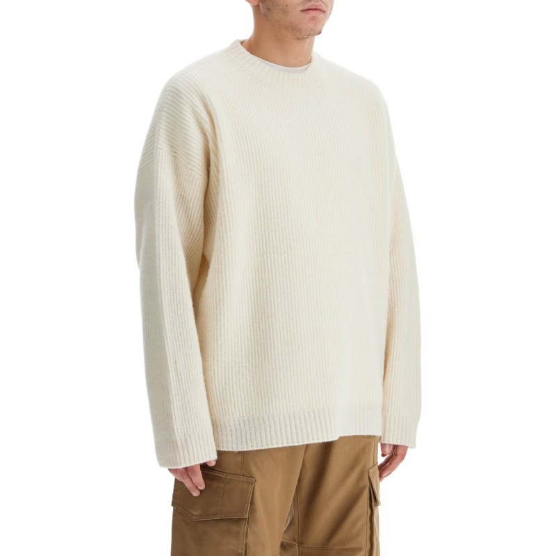 ribbed wool pullover sweater