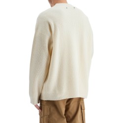 ribbed wool pullover sweater