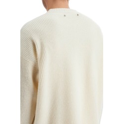 ribbed wool pullover sweater