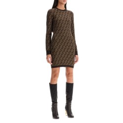 knitted ff mini dress