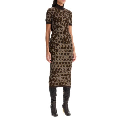 'knit midi dress with ff