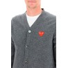 unisex heart cardigan