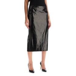 silk tarpaulin skirt