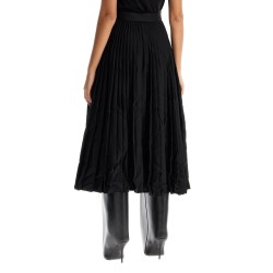 pleated skirt with crink