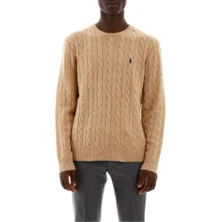 cable knit wool-cashmere sweater