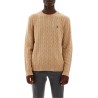 cable knit wool-cashmere sweater