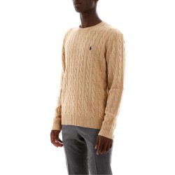 cable knit wool-cashmere sweater