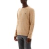 cable knit wool-cashmere sweater