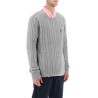 cable knit cotton sweater