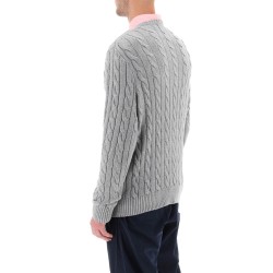 cable knit cotton sweater