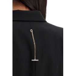 "gabardine jacket with chain