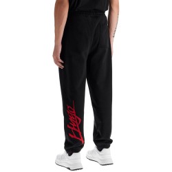 cotton logo joggers for