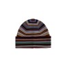 signature stripe virgin wool beanie hat