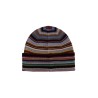 signature stripe virgin wool beanie hat