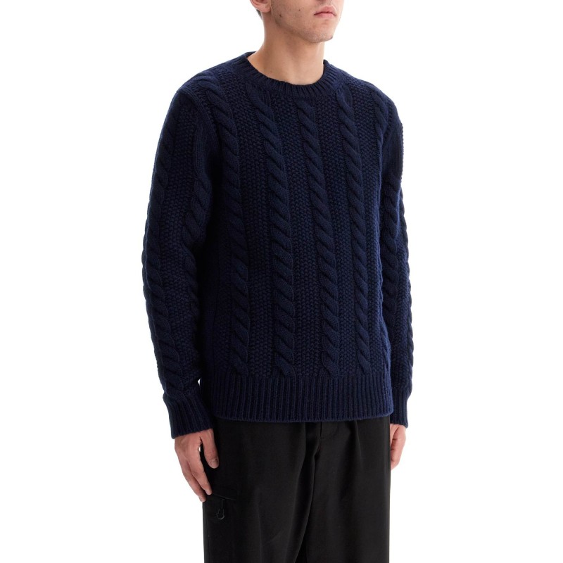 wool and cashmere cable knit pullover