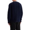 wool and cashmere cable knit pullover