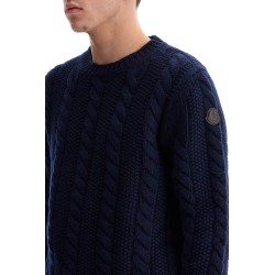 wool and cashmere cable knit pullover