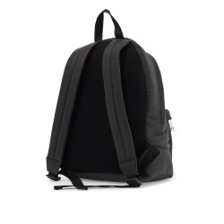 embossed leather backpack