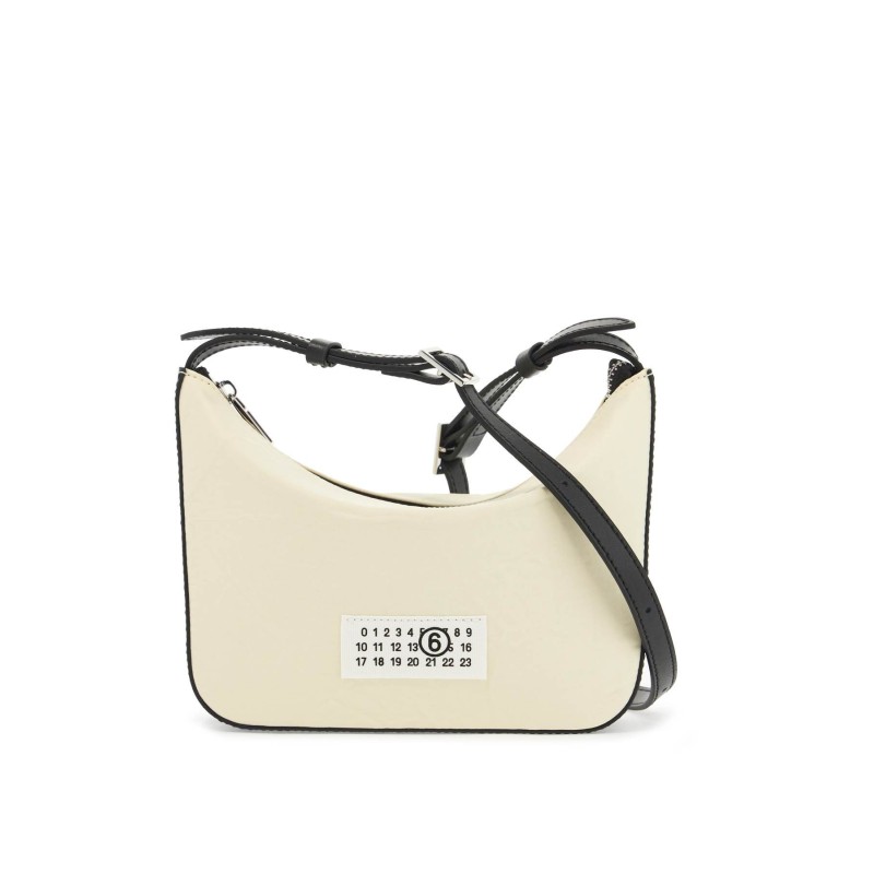 shoulder bag in numeric nylon material