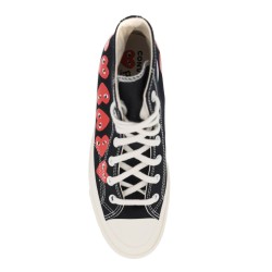 multi heart converse x comme des garçons play hi-top sneakers