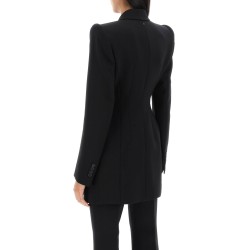 harem double-breasted shaped blazer