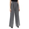 wide leg flannel trousers for men or