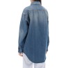 denim overshirt made of recycled cotton blend