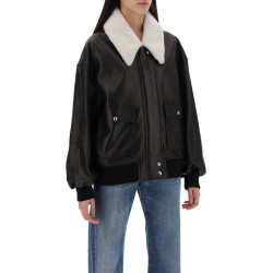 leather shellar jacket