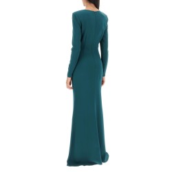 maxi dress with plunging neckline