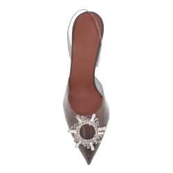 pvc begum slingback pumps