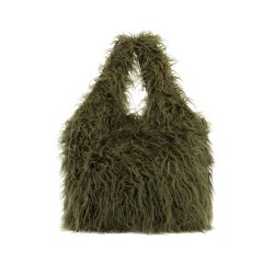 eco fur tote bag in