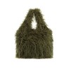 eco fur tote bag in