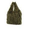 eco fur tote bag in