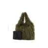 eco fur tote bag in