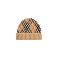 ered

cashmere checkered beanie