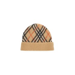 ered

cashmere checkered beanie