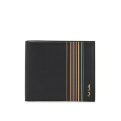 signature stripe block wallet