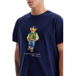 classic fit t-shirt with polo bear print