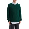 cotton cable knit pullover sweater