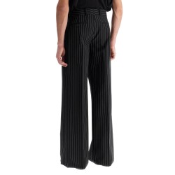 low-waisted pinstripe