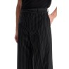 low-waisted pinstripe