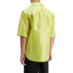 short-sleeved canvas tarp shirt.