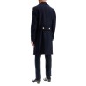 double-breasted wool felt coat