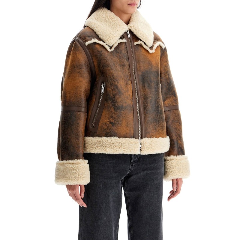 lessie faux shearling jacket