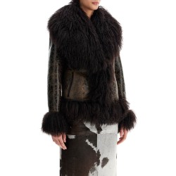 shearling bon jacket for